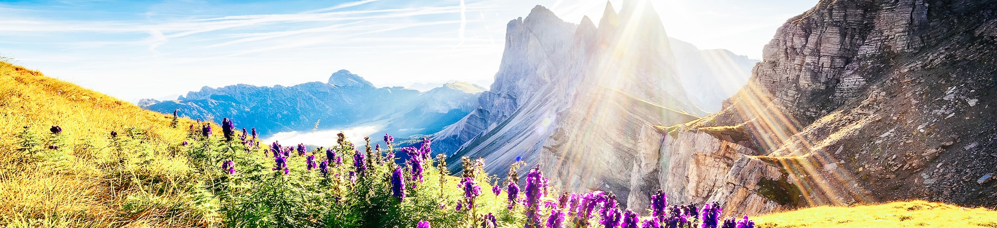 Die Alpen in der Frühlingssonne, Reiseziele im April